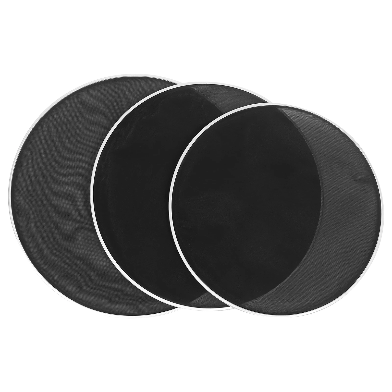 

3 Pcs Mute Network Silent Reticle Drum Skin for Replacement Metal Drumheads Mesh