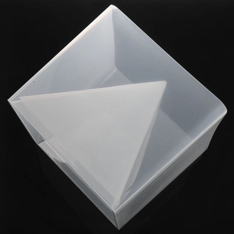 Super Pyramid Silicone Mould Resin Craft Jewelry Crystal Mold With Plastic Frame Jewelry Crafts Resin Molds