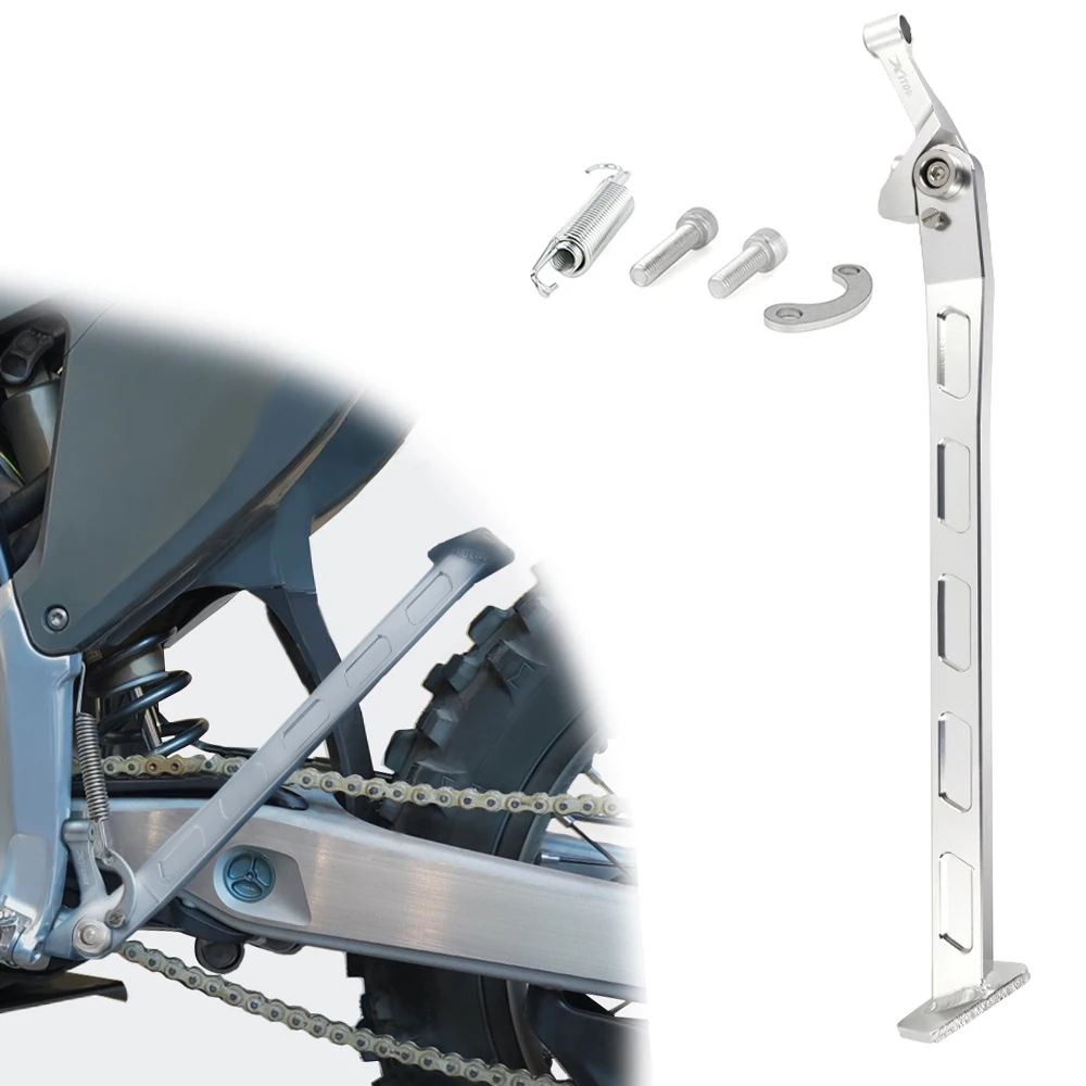 

Fit For Stark Varg MX & EX Motorcycle Aluminum Silver Kickstand Sidestand Parking Foot Side Support Stand Holder Bracket
