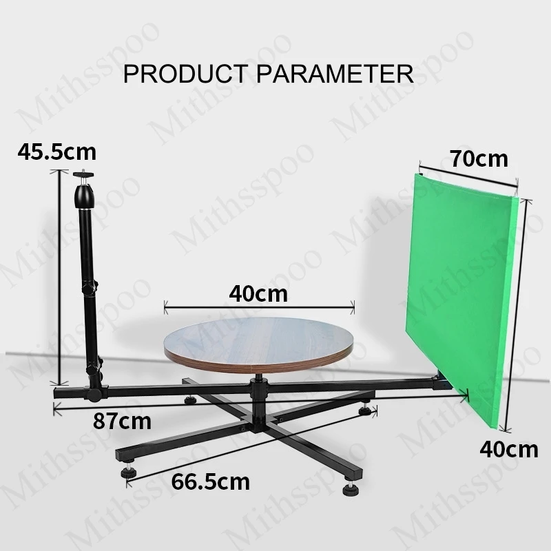 360° Surround Shooting Table Panoramic Rotation Video Stand Professional Photography Platform Studio Photo Booth Turntable