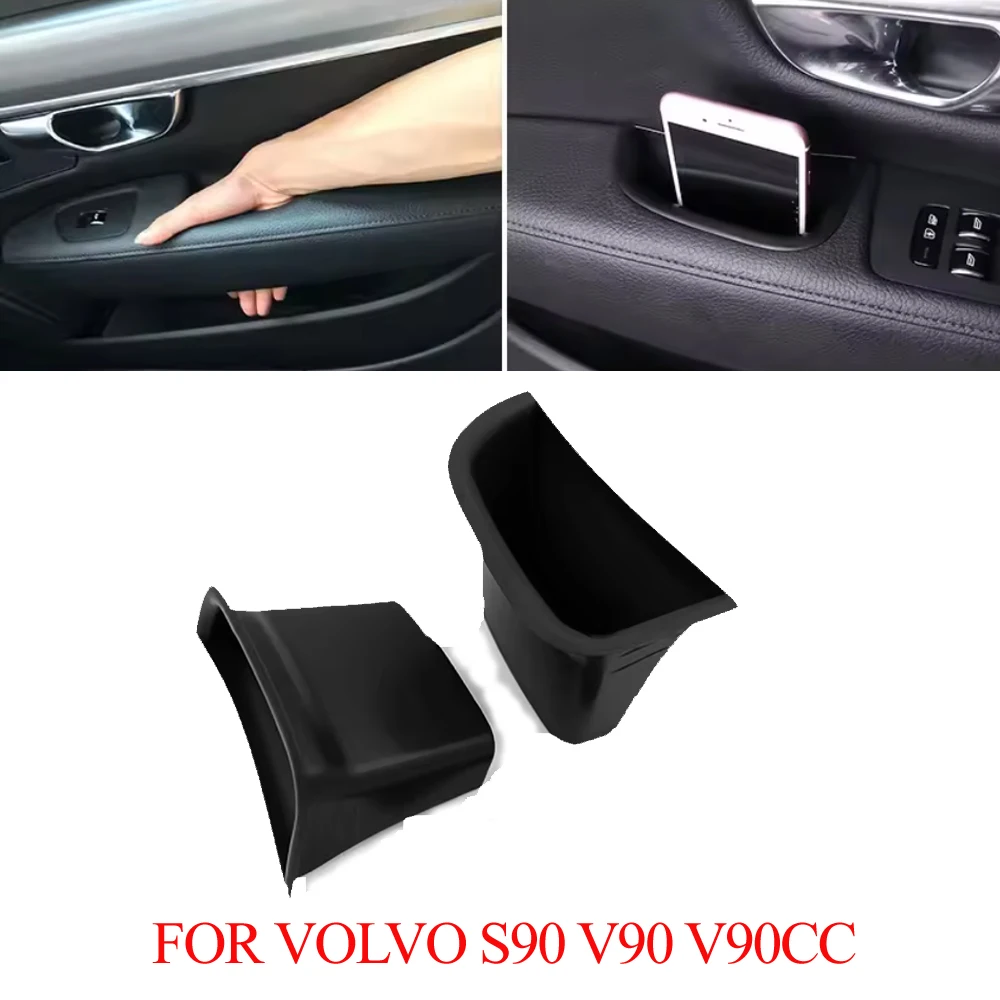 For Volvo S90 V90 V90CC 2017-2022 Car Central Console Armrest Box Door Storage Box Internal Manager Car Accessories