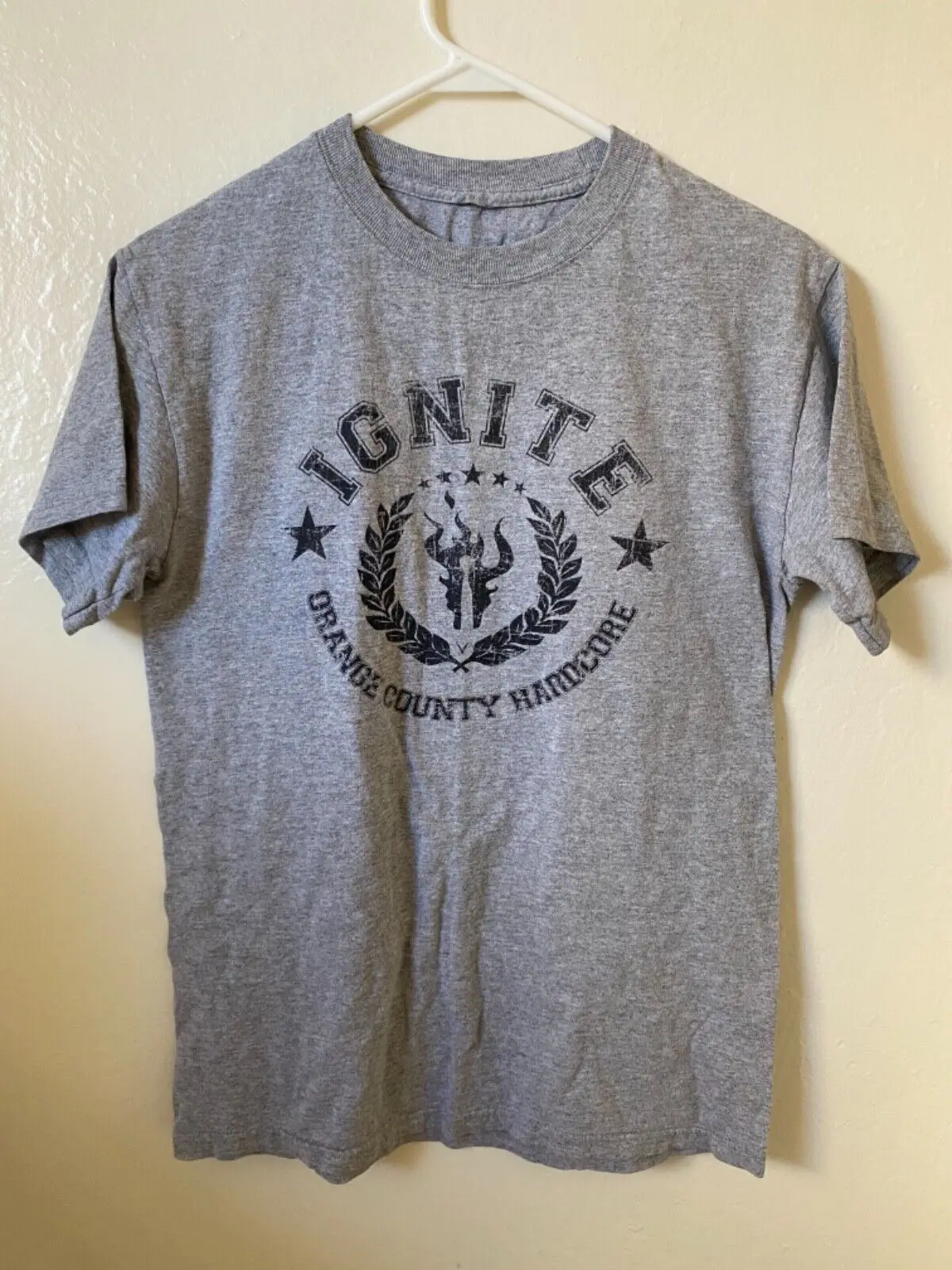 Camiseta Vintage IGNITE Hardcore, talla S, SXE, NYHC, Youth Of Today, Cro Mags