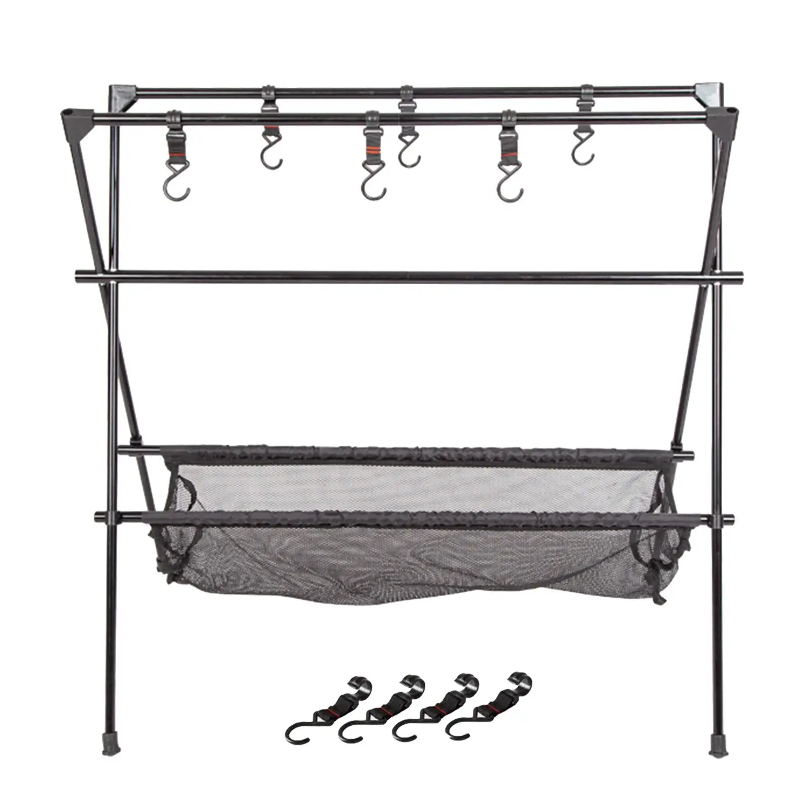 Outdoor Hanging Rack with Drawstring Bag Multifunctional Folding for Garment