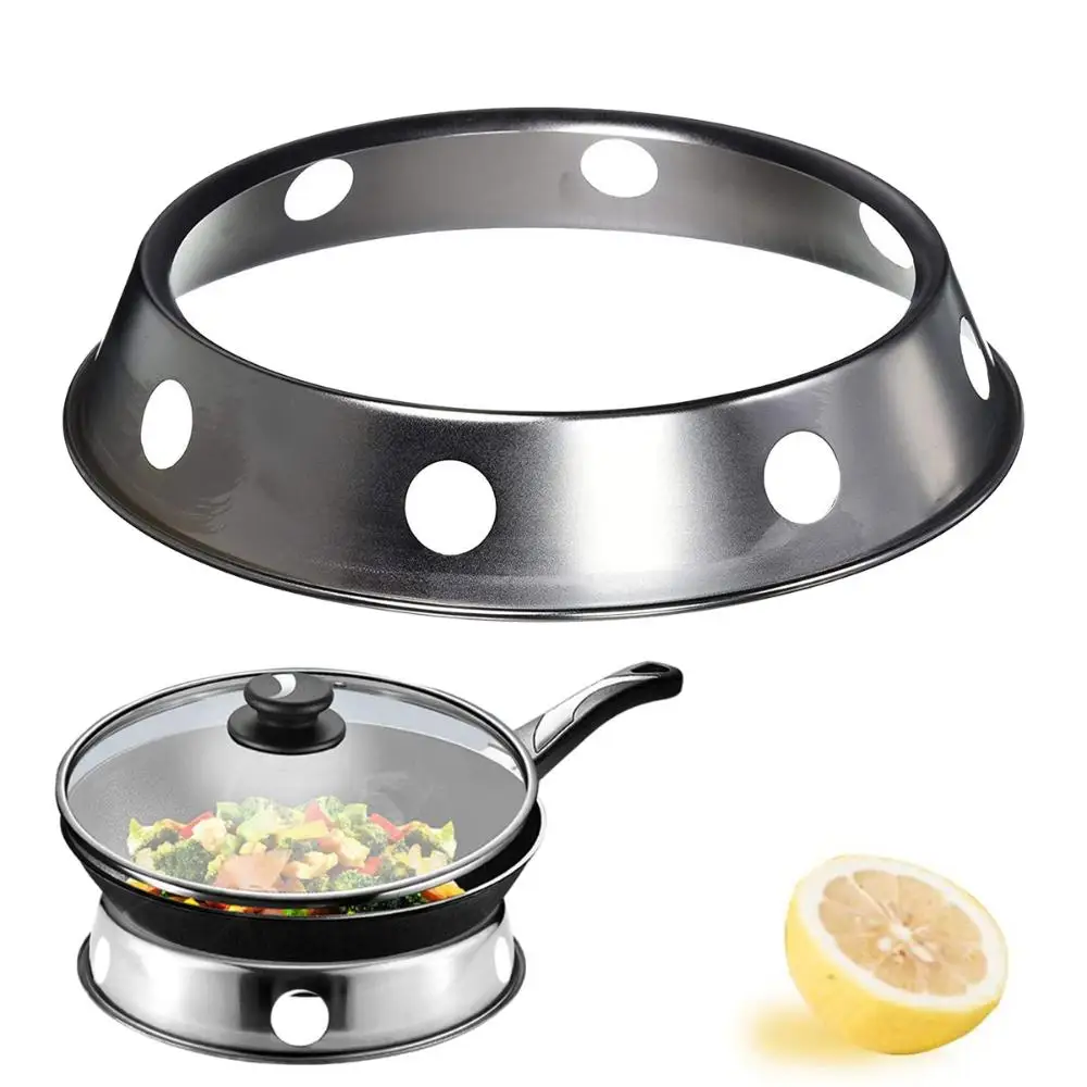 Stainless Steel Pots Rack Wok Ring Kitchen Round Support Round Type Holder Kitchen Supplies Utensils