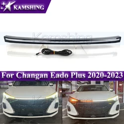 Kamshing LED Front Through Light For Changan Eado Plus 2020-2023 Front Middle Lamp Daytime Running Light