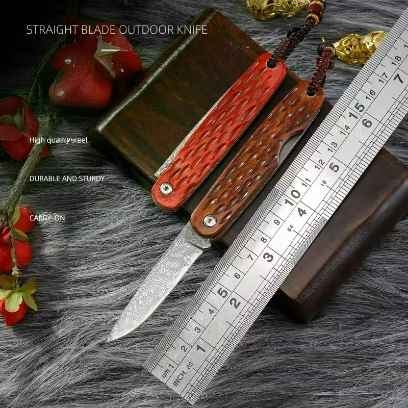 

Handmade Ox Bone Handle Damascus Steel Blade pocket Folding Knife edc multitool knives utility outdoo bushcraft tactical knife