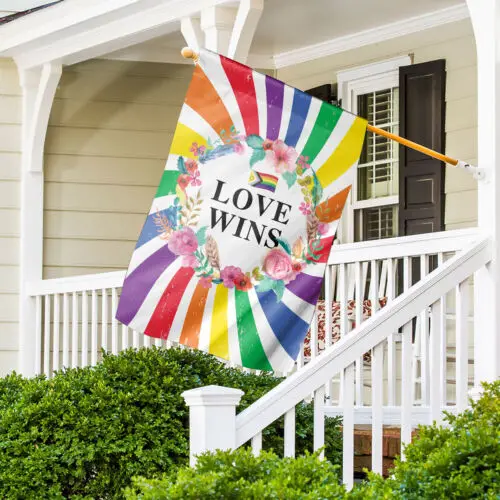 LGBT Progress Pride Flag, LGBT Pride Month Flag, Rainbow Pride Flag, Love Wins ZZU WWL IIC