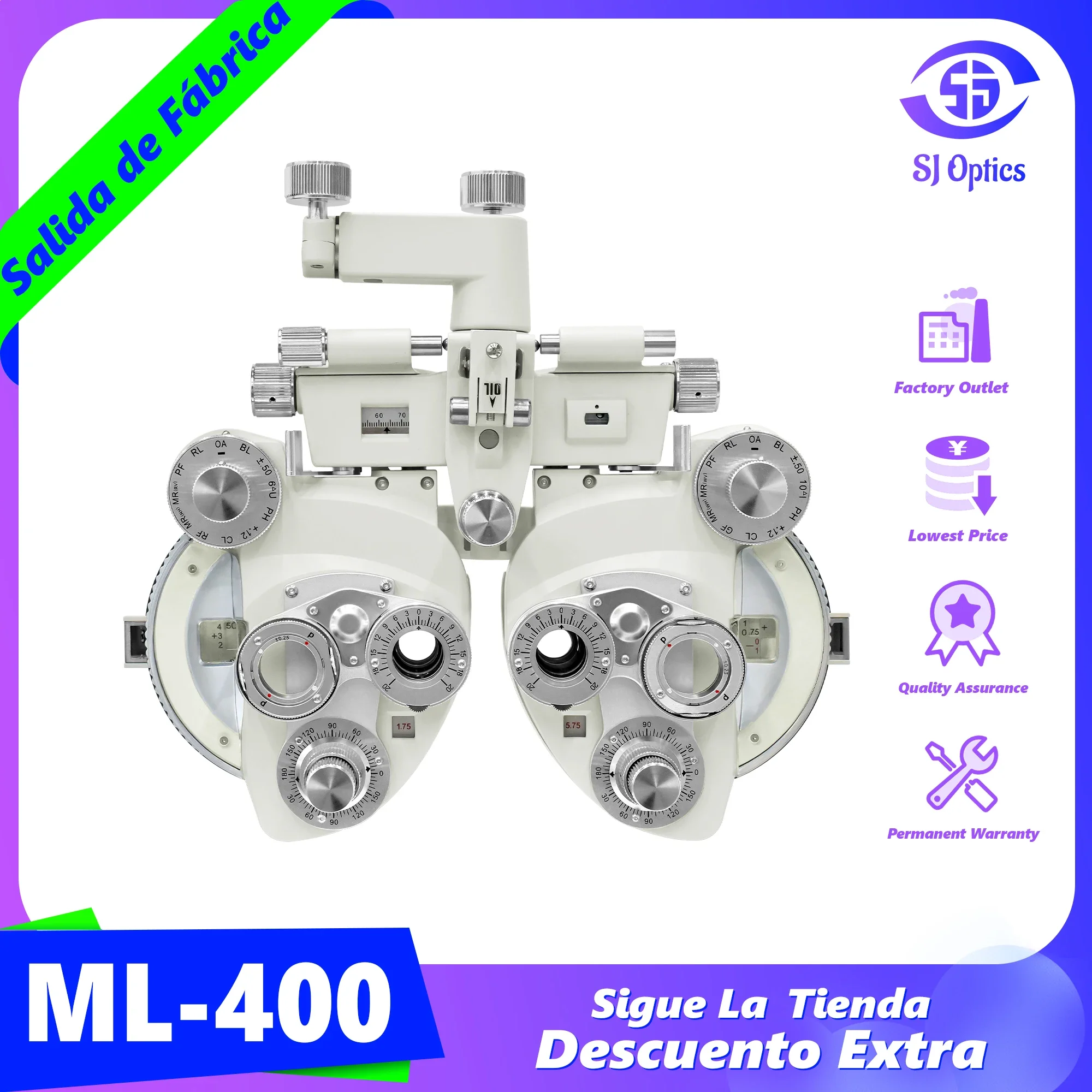 High Quality Portable Phoropter Price Good Optometry Equipment Optical Instruments ML-400 Digital Manual Phoropter