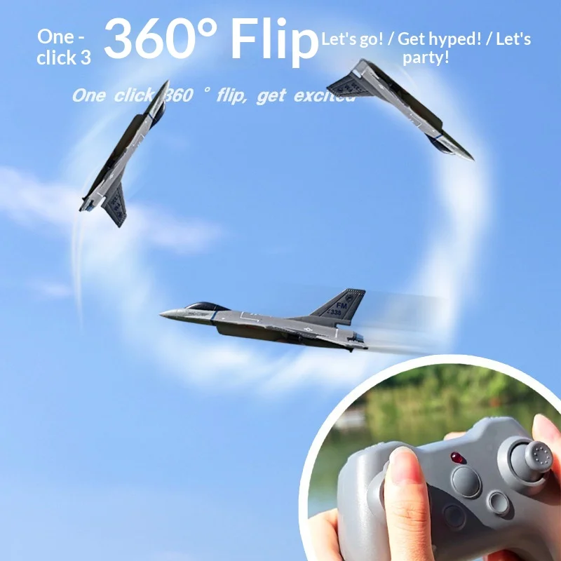 F16 Remote Control Fighter Three Channel Fixed Wing Stunt Glider Rc Airplane Drone Beginner Entry Level Outdoor Flight Hobby