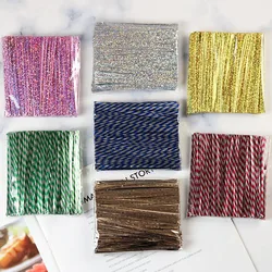 500Pcs 10cm Laser Wire Metallic Twist Ties DIY Lollipop Food Dessert Candy Sealing Gift Bag Packaging Tool
