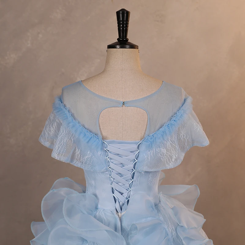

In Stock Sky Blue Party Dress Prom Gown 15 Quinceanera Dresses Ball Gown 15 Year Old Dresses For Quinceanera Customized