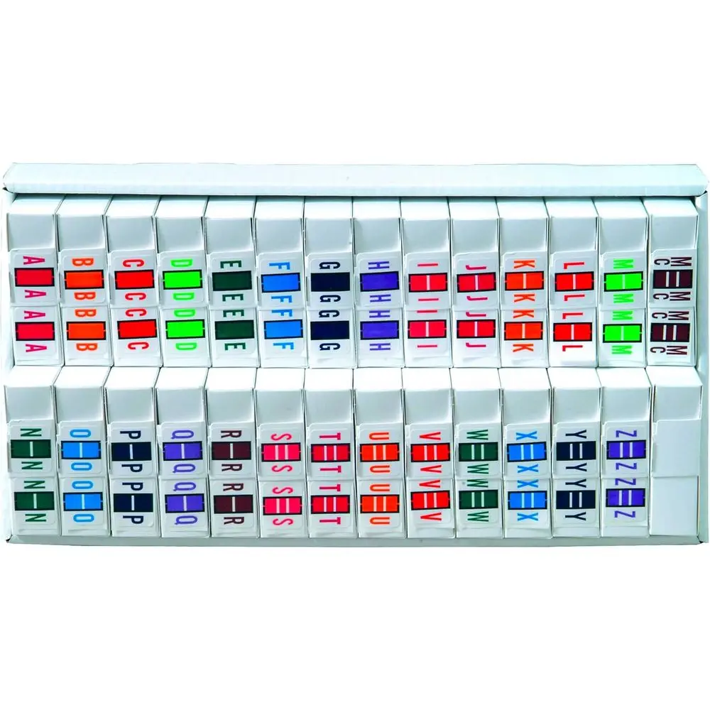 

Alphabetical Labels A-Z with Tray, 1 x 1-1/4, 500 Labels per Roll, Compatible with BCCR/BCCS - TPAM Series