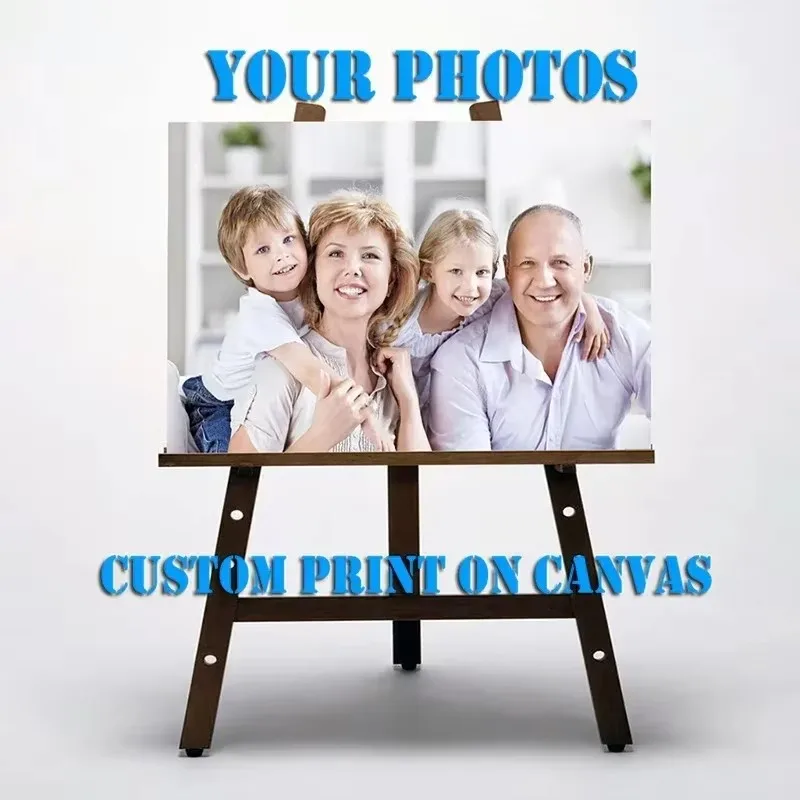 Passen Sie Ihr Foto auf Leinwanddruck, Hochzeits- und Eltern-Kind-Foto, Haustierbild, Wandkunst, Poster, Wohnzimmer, Heimdekoration an