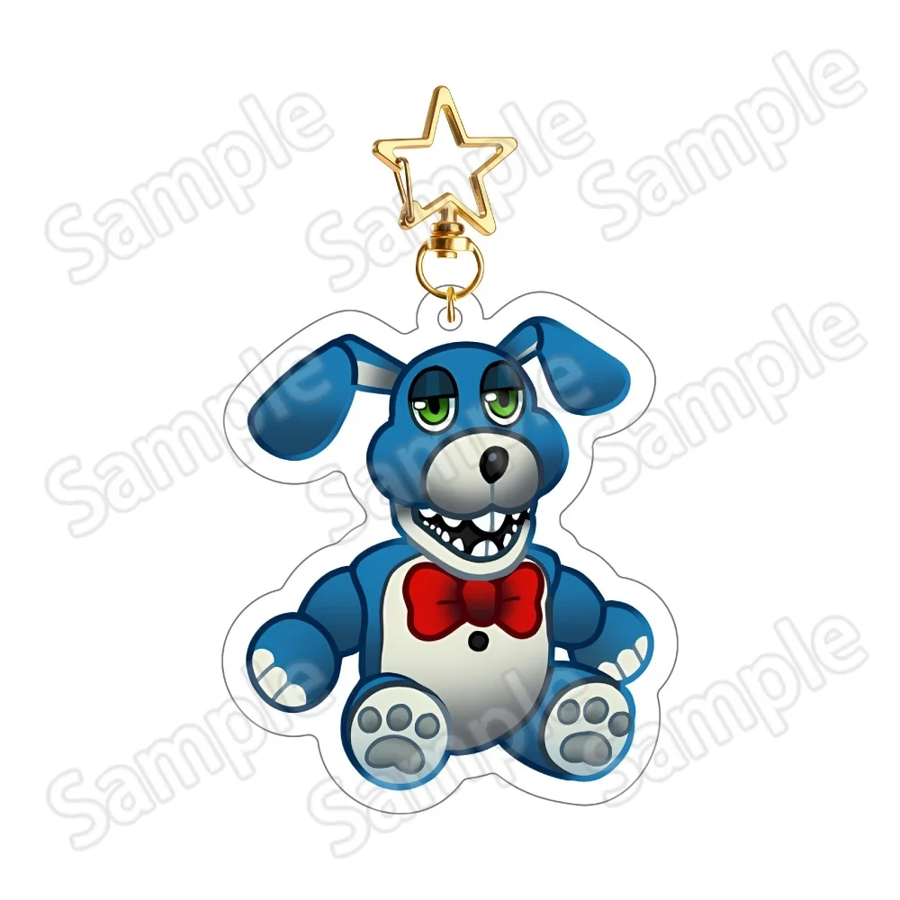 TWF 5.5cm Acrylic Keychain Horror Character Bag Pendant Charm Hanging The Walten Files Ornament Collectible Souvenir Fan Gift