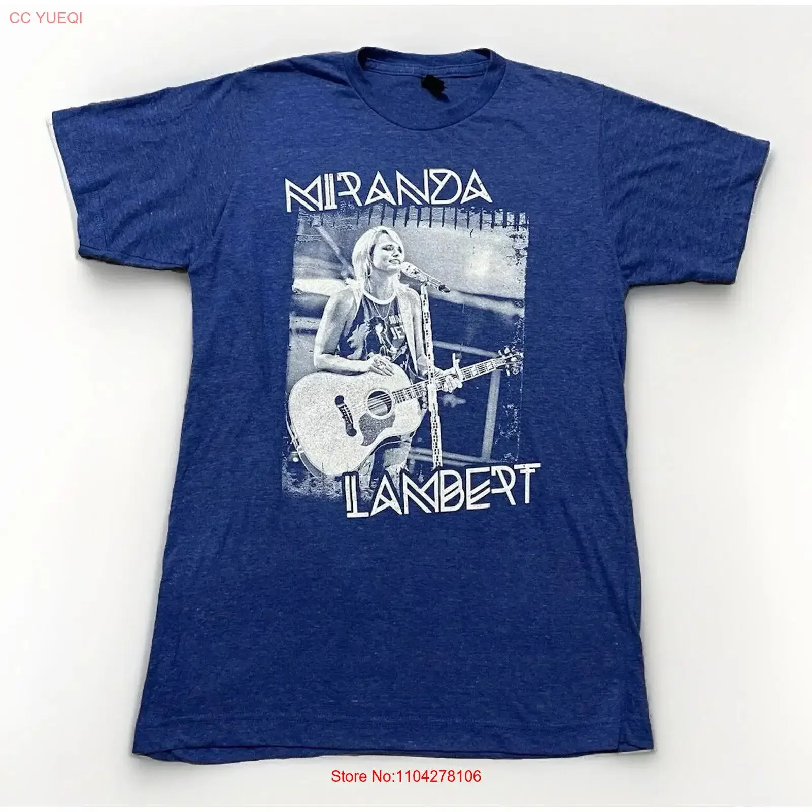 Ultex Miranda Lambert Keeper Of The Flame Mens Blue  T Shirt S vintage Washed Stretched Unisex Versatile Comfortable
