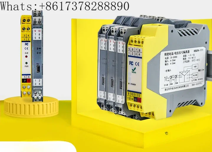 Signal isolator One-in-two-out safety barrier isolation module signal converter distributor signal isolator