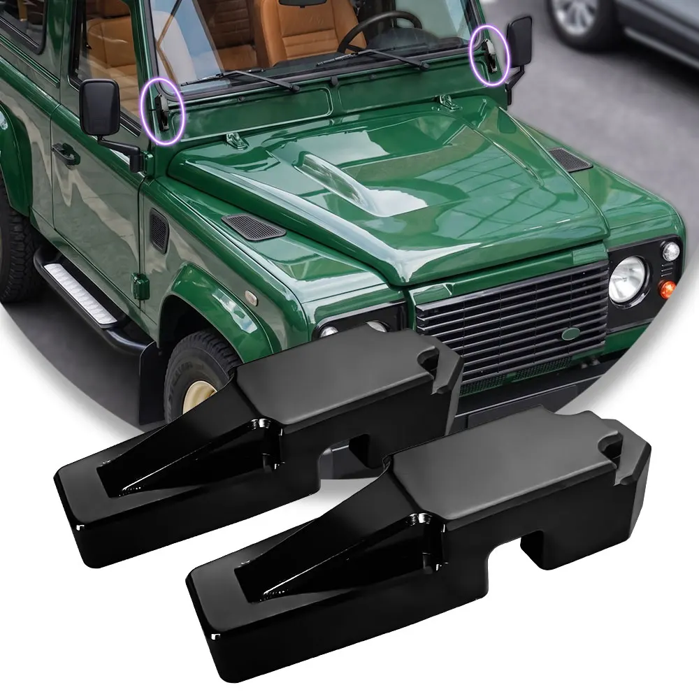 Replacement Black Aluminum Front Windshield Hinge For LR Defender L316 2004-2018