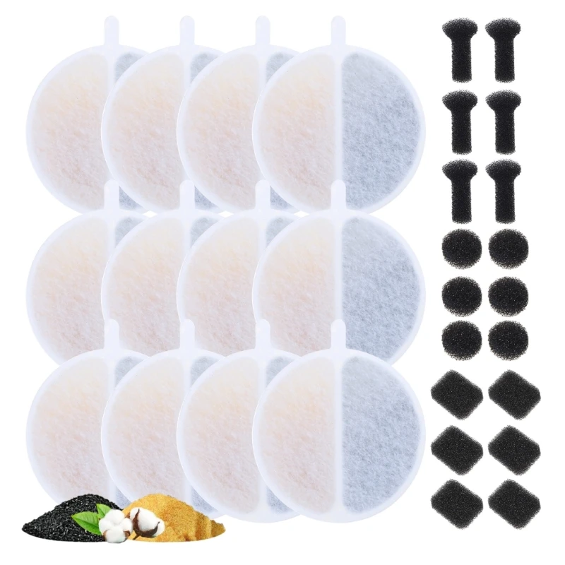 15/30pcs החלפת מסנן כלבים כלבים חתולים מים מזרקה תחליף למזרקת מים לחיות מחמד בקלות להתקין ולתחזק