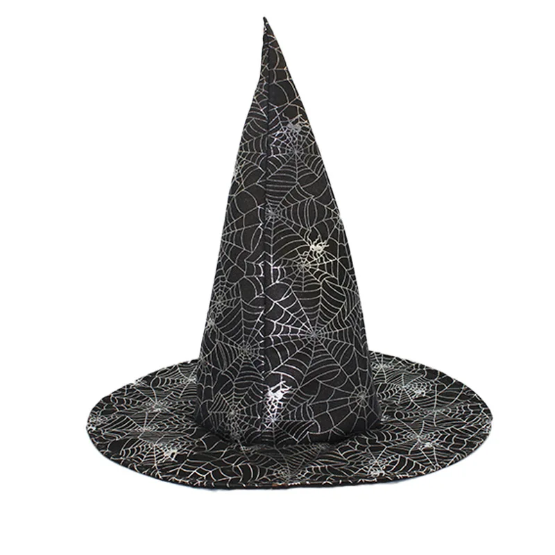 Sombreros de brujas de Halloween para adultos, niños, mujeres, niñas, niños, decoración de fiesta, accesorios de disfraz de mago