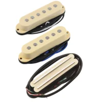 Juego de pastillas de guitarra eléctrica FLEOR Alnico 5 Single Coil + pastillas de doble riel caliente crema ST SSS piezas de guitarra