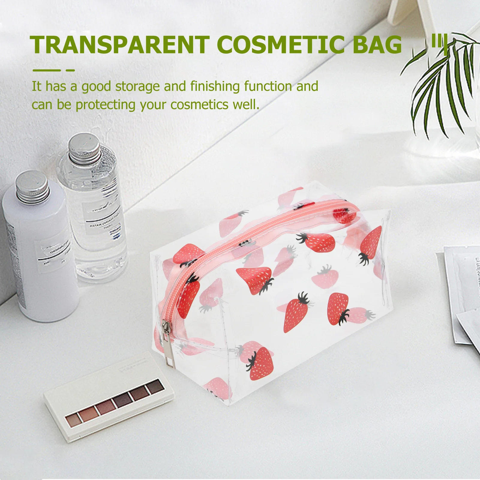 

2Pcs Makeup Bags Portable Travel Organizer Multi-Function Wear-Resistant Convenient Storage Bag for Travel Home Use