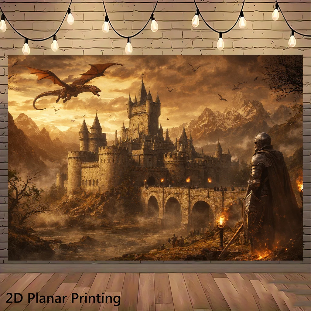 Latar Belakang Tapestri Datar - Home Decor Medieval ulasan dan harga