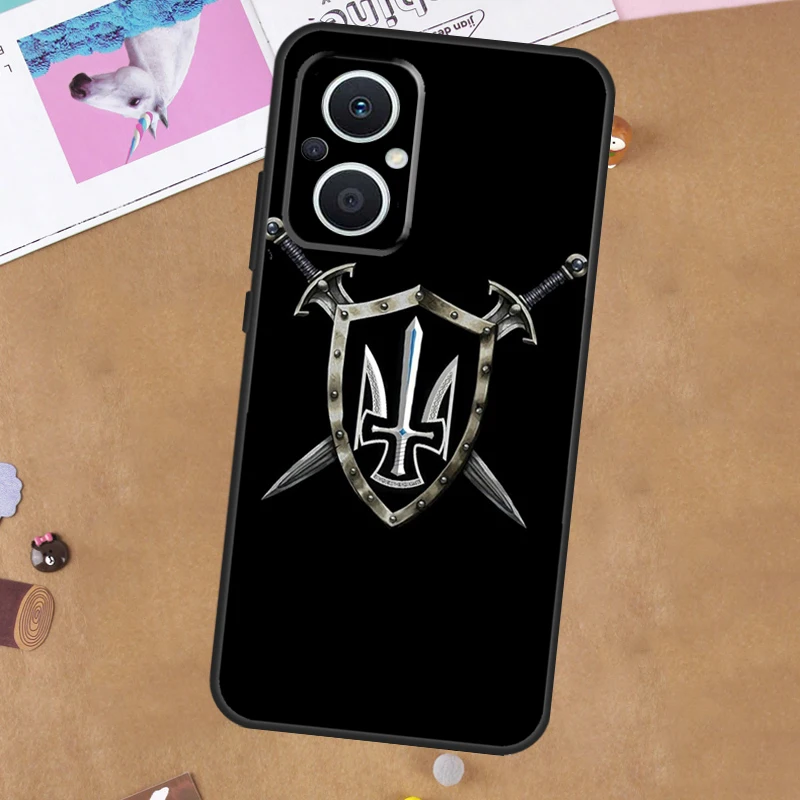 Custodia bandiera Ucraina per OPPO Reno 14 13 12 11 10 Pro 14F 13F 12F 11F 8T 8 Lite OPPO Trova X8 X6 X5 Pro Cover