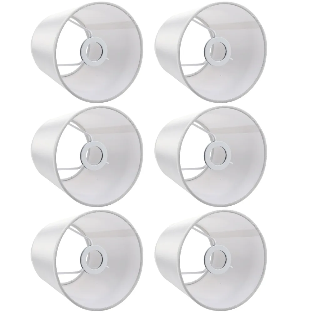 6pcs-modern-fabric-wall-light-chandelier-barrel-shape-clip-on-fabric-lamp-shade-pendant-lamp-shade-home-decoration