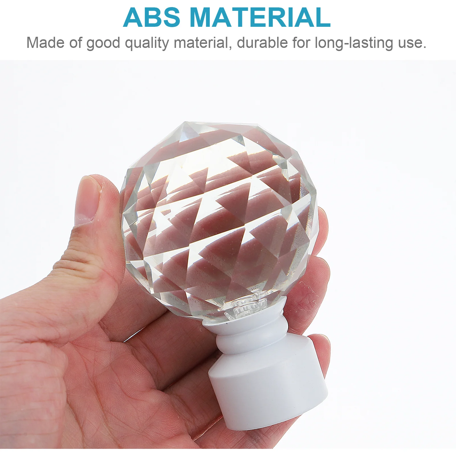 

2pcs Curtain Rod Decorative Heads Iron Crystal For Home Window Decoration Curtain Rod Ends Accessories Home Decor