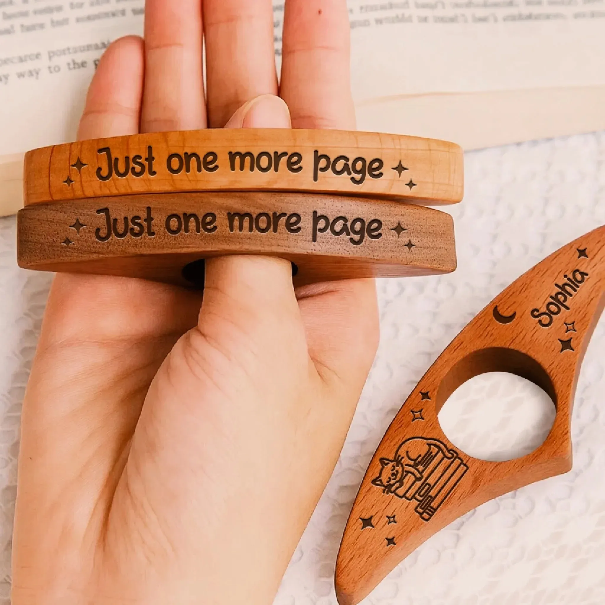 MaiLun Just One More Page-حامل صفحة كتاب الاسم الشخصي هدية عيد ميلاد ذات مغزى للأطفال