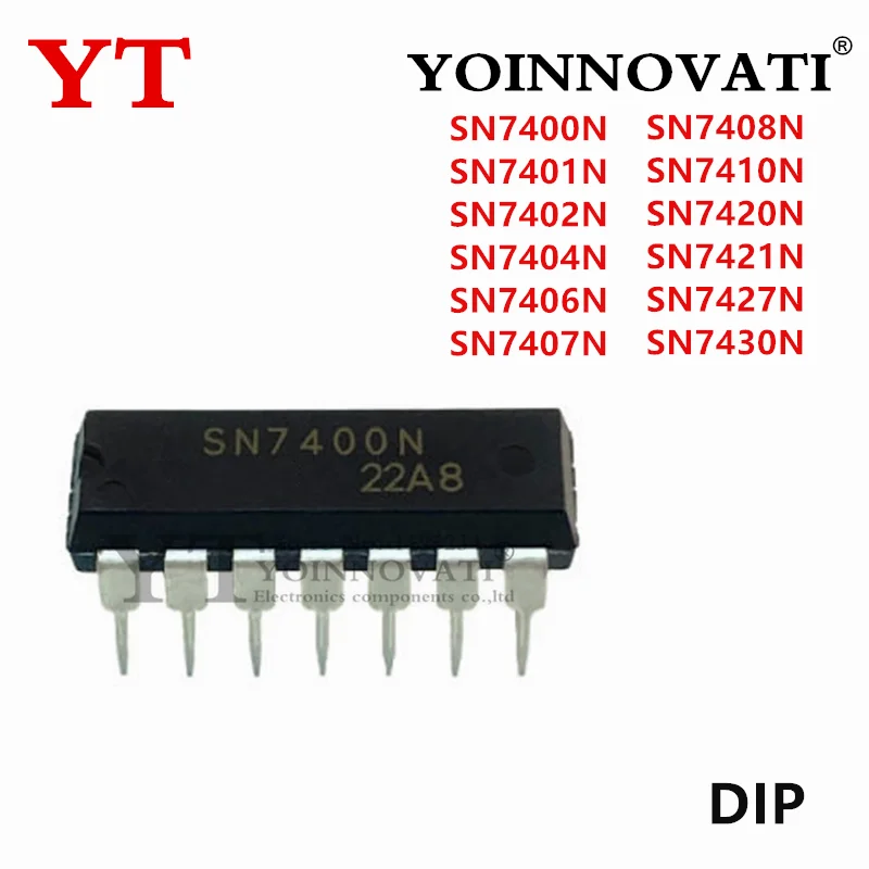 20Pcs SN7400N SN7401N SN7402N SN7404N SN7406N SN7407N SN7408N SN7410N SN7420N SN7421N SN7427N SN7430N