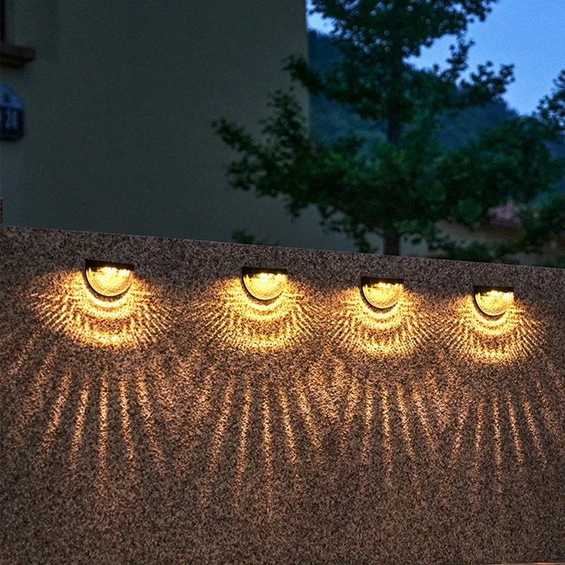 

Новый солнечный настенный светильник, уличный водонепроницаемый светильник для украшения дома, патио, сада, террасы, ночник, окружающий свет