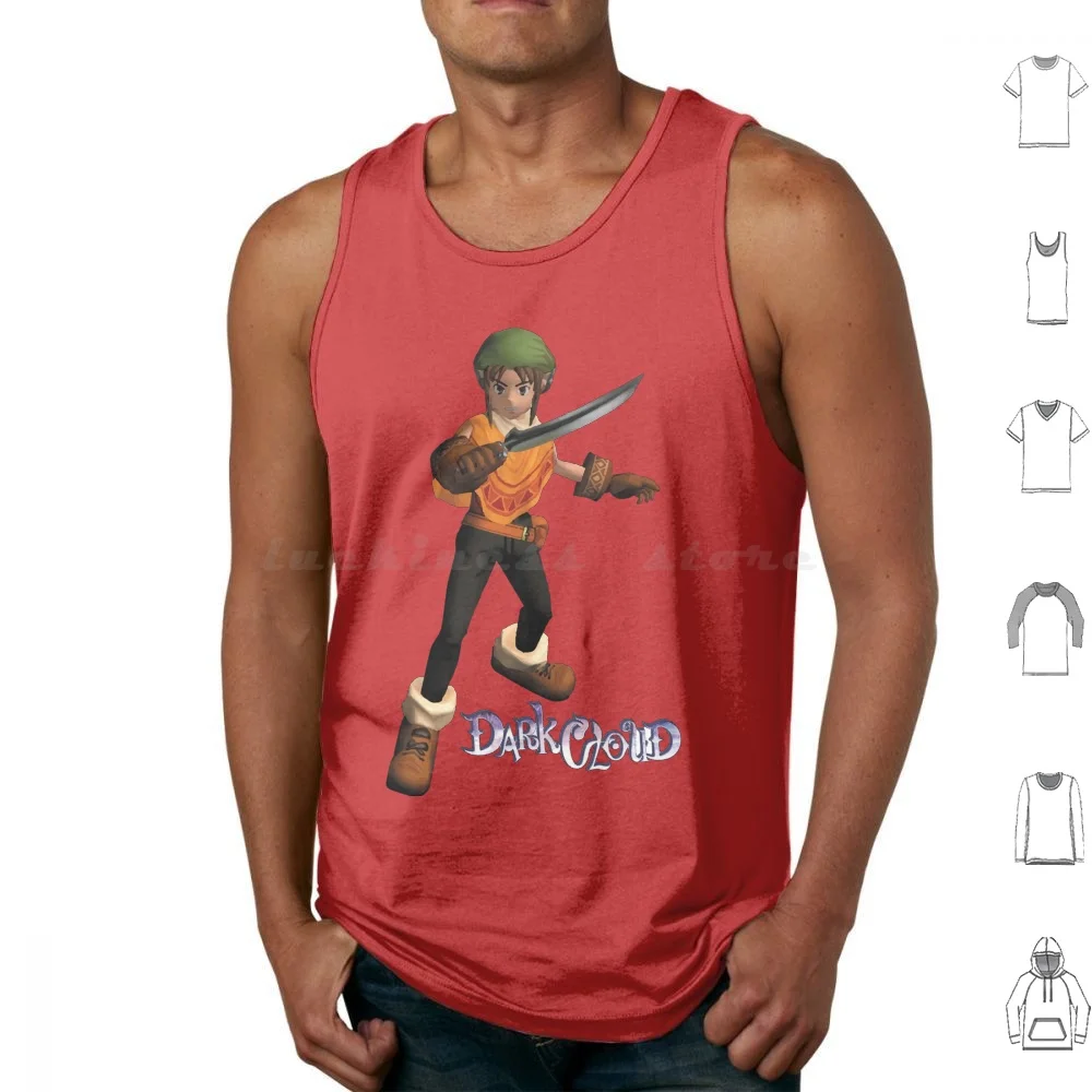 

Toan | Dark Cloud | Ps2 Classics Tank Tops Print Cotton Toan Toan Dark Cloud Ps2 Dark Genie Dark Cloud 2 Classic