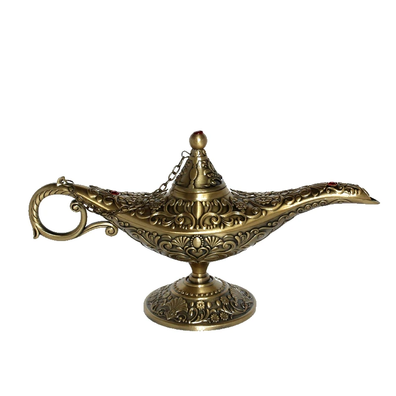 European antique art and crafts decorative creative ornaments props wishing lamp gifts metal large search banner magic lamp