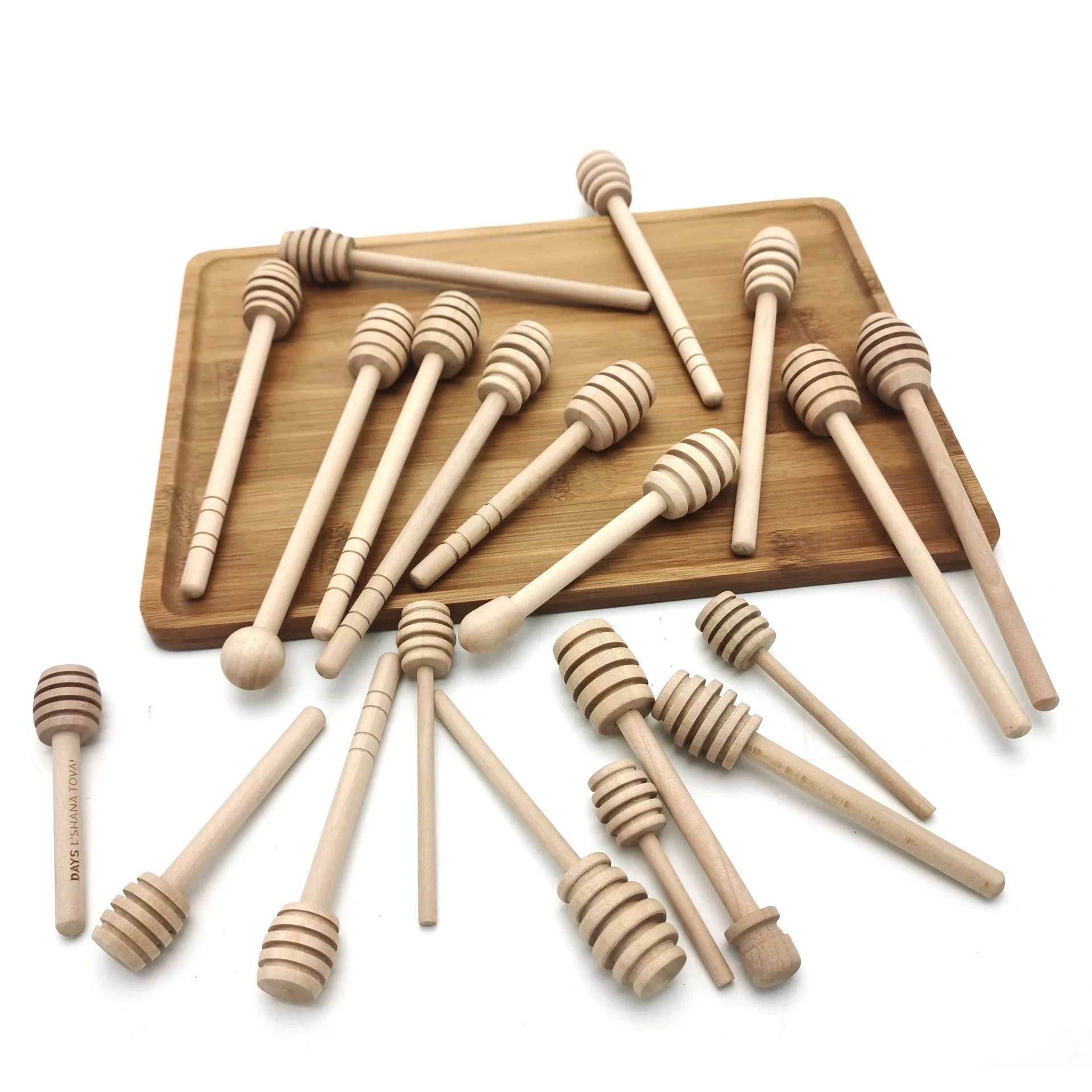 100pcs Honey Jar Accessory Wedding Favor Gift Packaging Honey Dipper Stick Gift Packaging Decor
