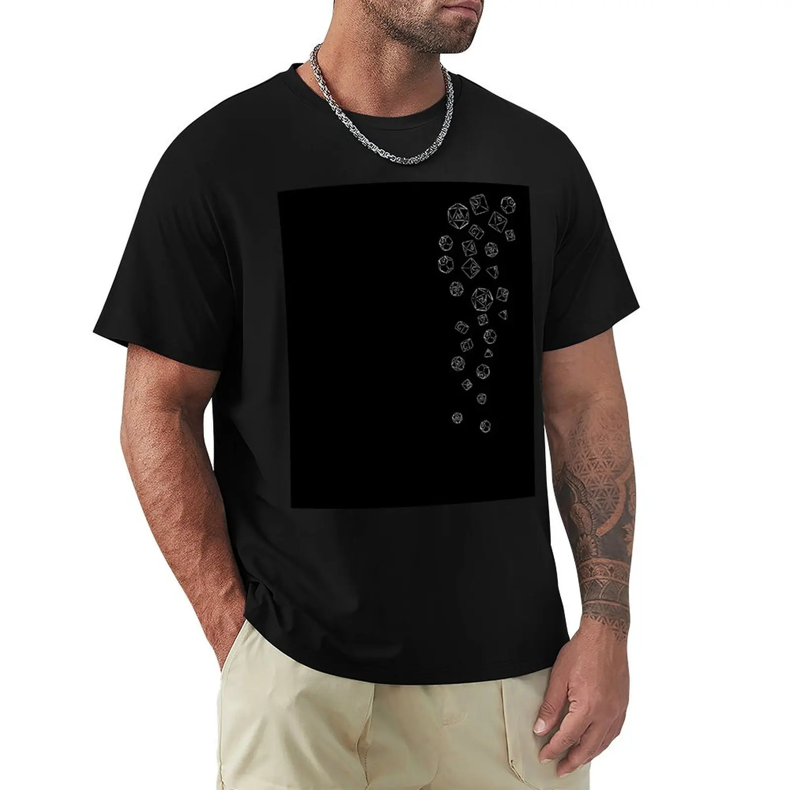 

Cascading Dice T-Shirt anime plus size tops t shirt for men