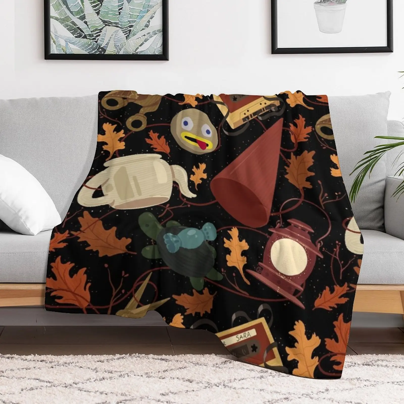 Over the Garden Wall Pattern Throw Blanket Versatile Cozy Throw Blanket for All Occasions