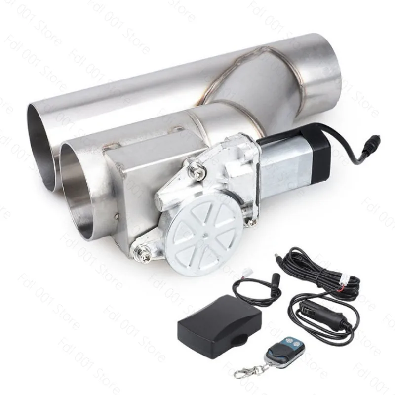 2025 Car modified exhaust pipe double opening Y-shaped exhaust valve stainless steel voice changing remote control
