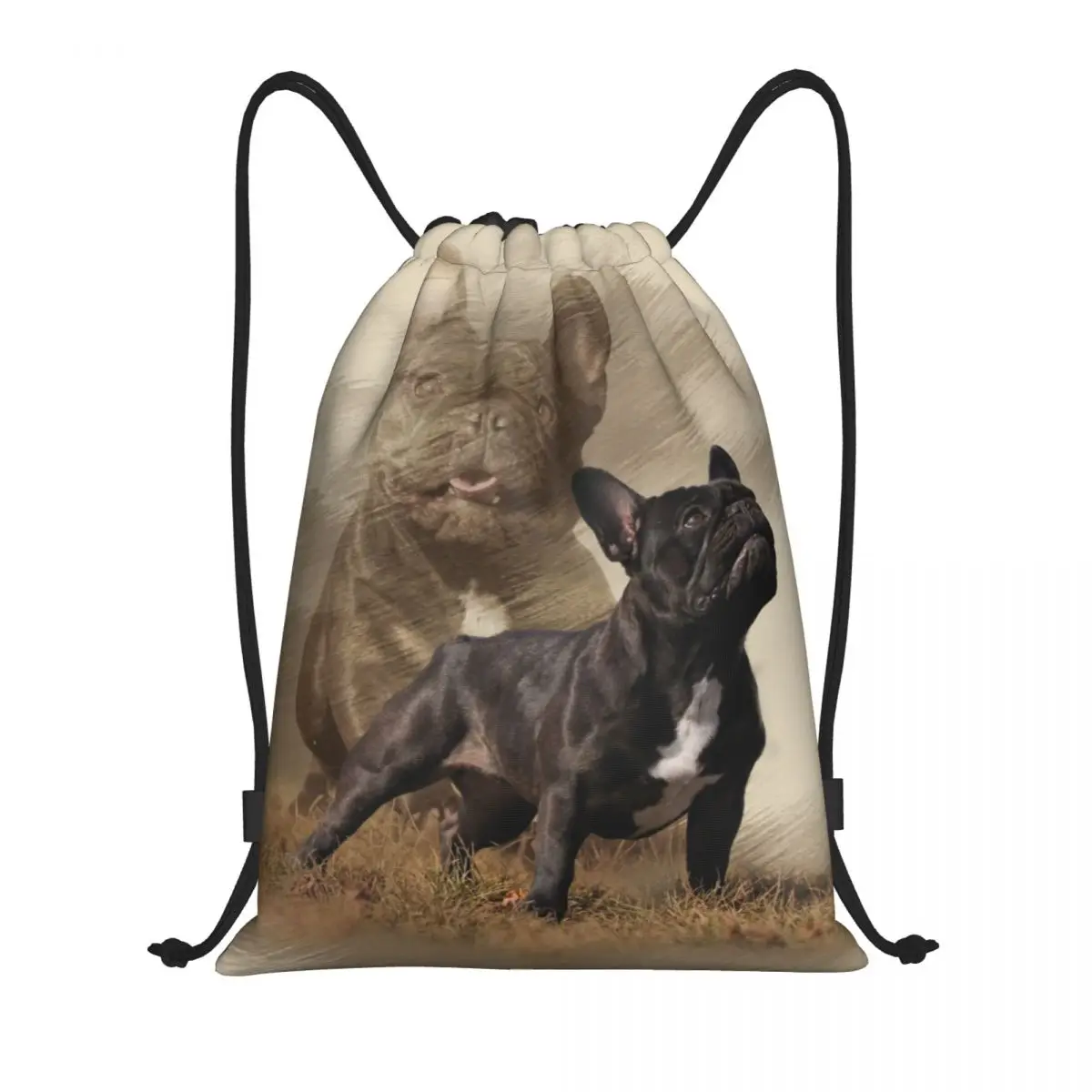 

Изготовленные на заказ крутые сумки на шнурке для французского бульдога, женские и мужские легкие спортивные рюкзаки для хранения домашних собак в тренажерном зале