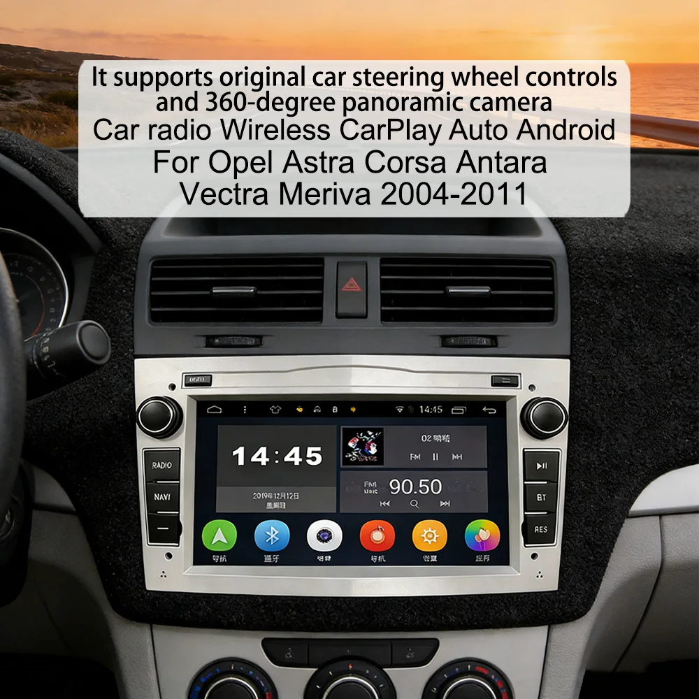 Car Radio For Opel Astra Corsa Antara Vectra Meriva 2004-2011 Wireless CarPlay Auto Android 4G WiFi GPS RDS Bluetooth Car Player
