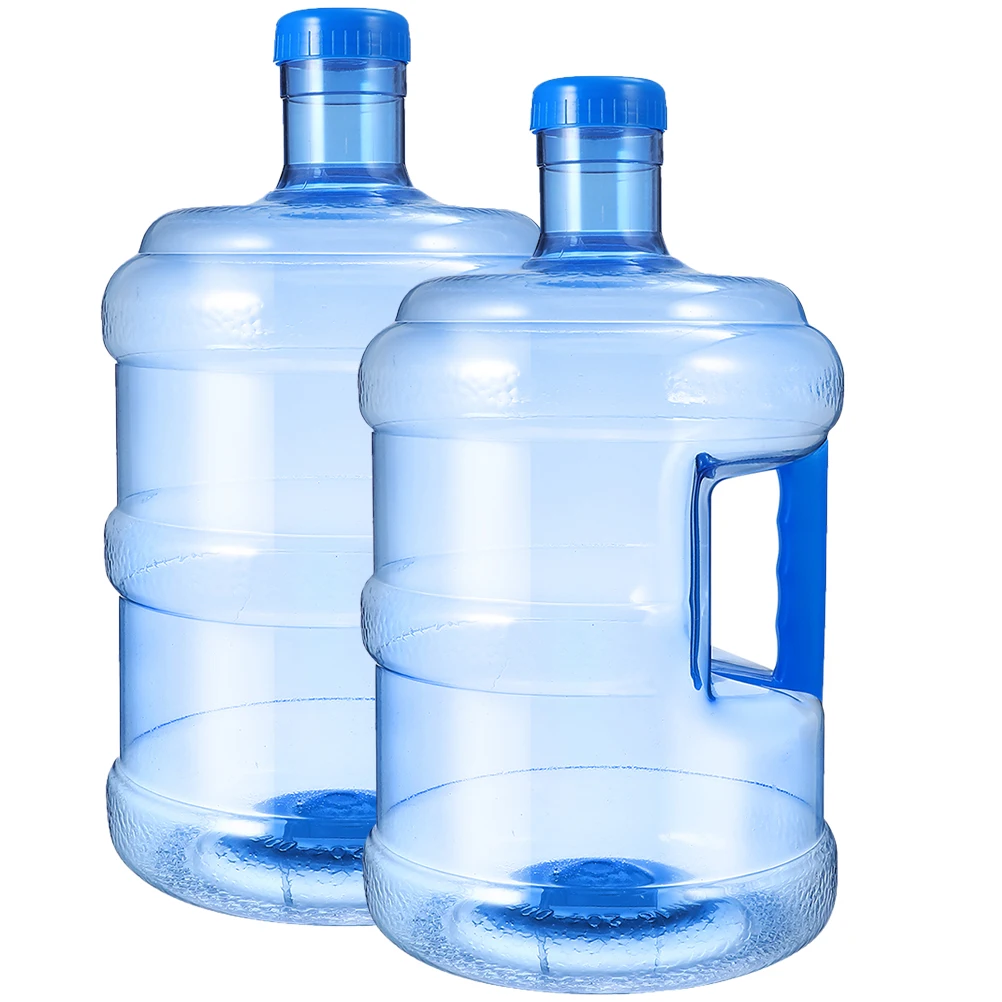 

2pcs Thickened Water Containers Large Water Container Capacity Portable Outdoor Camping Bucket 5L Reusable Storage