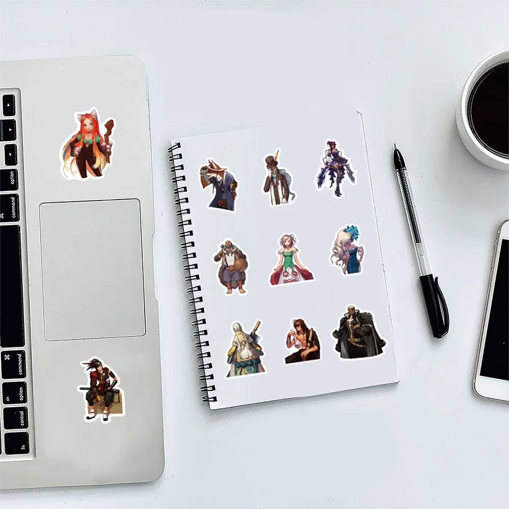 100 個 DNF ダンジョンと戦士 NPC 装飾ノートブック携帯ケースタブレットマニュアルアカウント防水ステッカー卸売