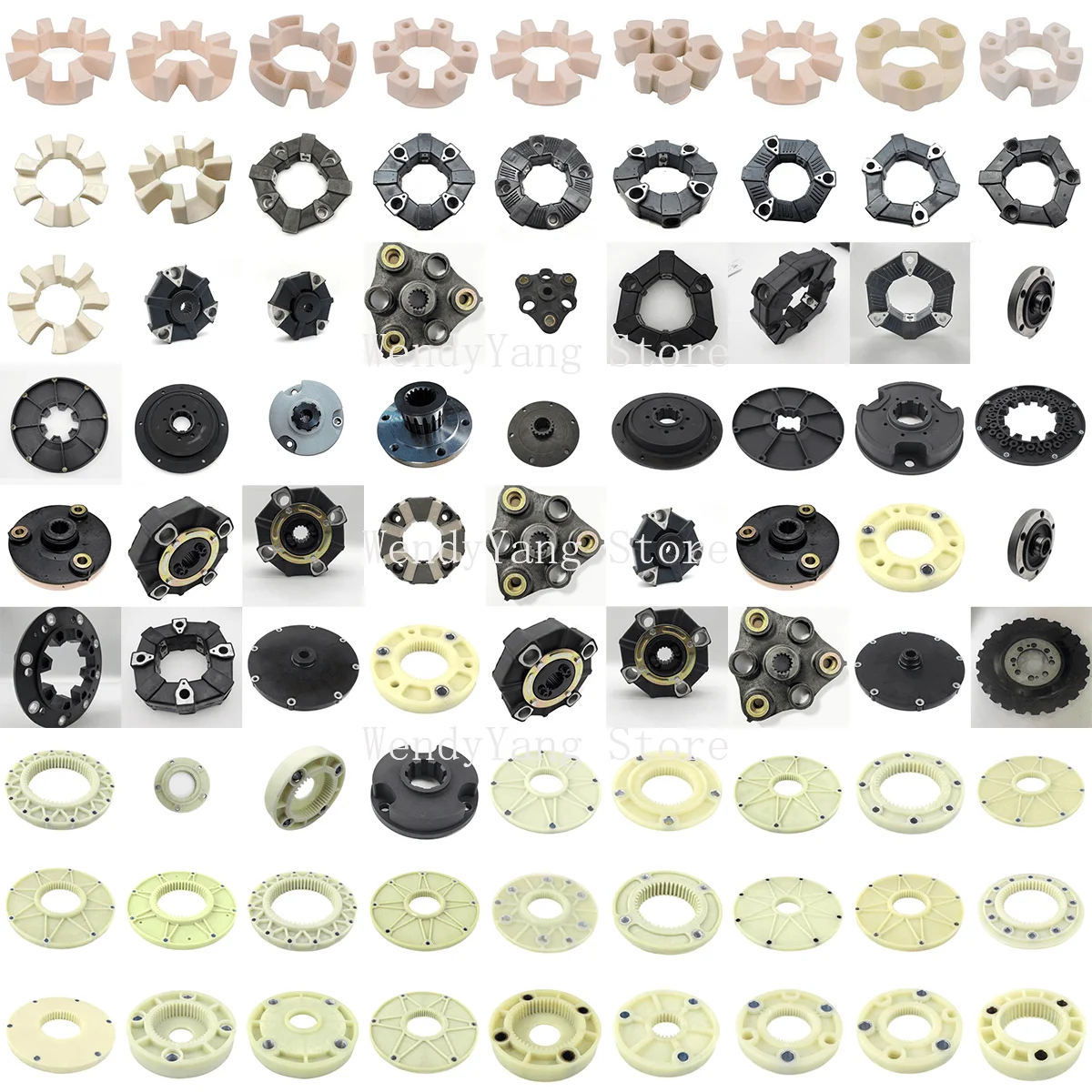 Excavator Roller Air Compressor Gravel Crusher Connection Glue Coupling Connector Connection Glue Block Assembly