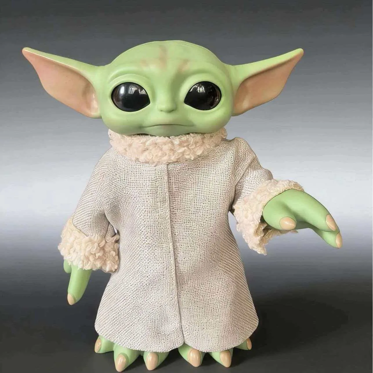 30CM 20cm 17CM Yoda Baby Action Figure Star Wars Kawaii Yoda Plush Doll Real clothes Model Toys Cute Doll Room Ornament Gift view 6