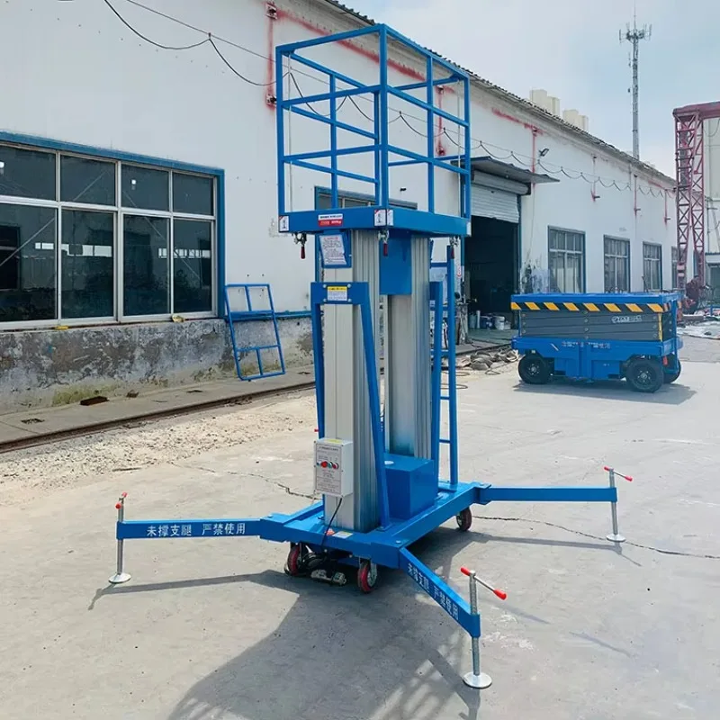 

Customized Aluminum Mast Lift Aerial Work Platform Telescopic Boom Lift Scissor Lift For Warehouse Construction Maintenance Indu