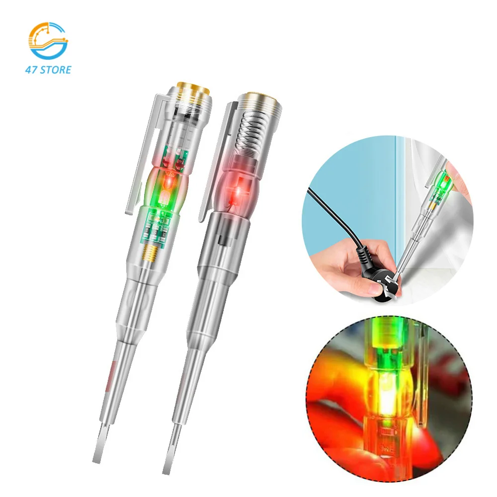 Intelligent Induction Power Voltage Detector Pen Voltmeter 70-250V Circuit Tester Electrical Screwdriver Indicator Tool Test Pen