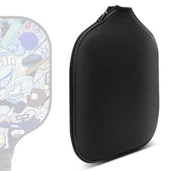 Pickleball Paddle Cover Only Fits Most Paddle, Racket Pickleball Protection Racket Cover, Black, 11.8 x 8.86 inch
