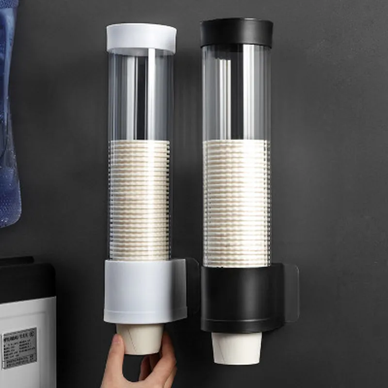 New Dispenser Automatically Drop Cup Remover Disposable Plastic Paper Du Water Holder