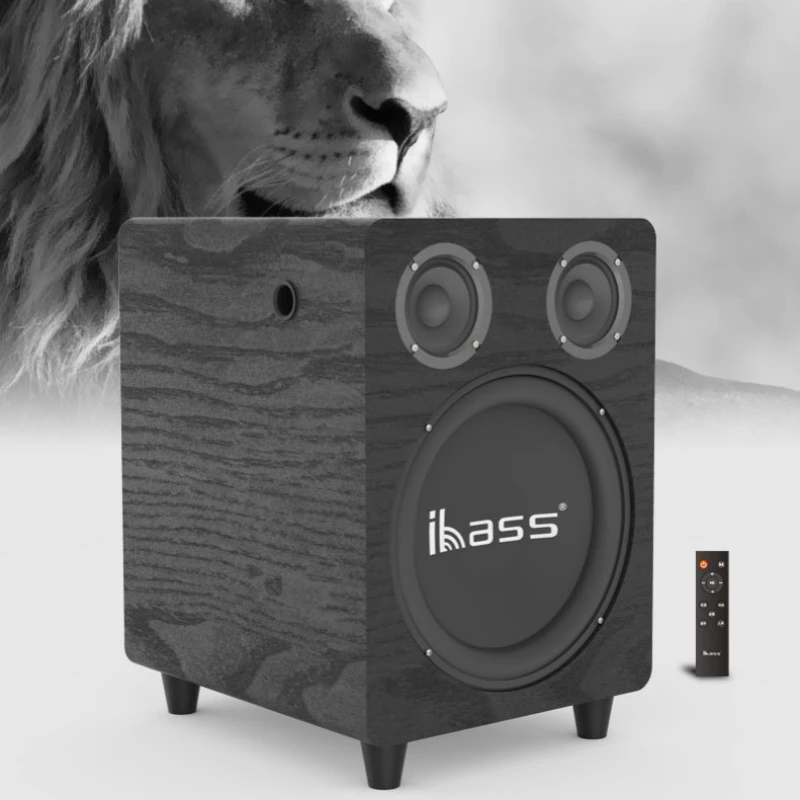 Ibass New Bluetooth Speakers Hi-fi Wooden 150W High-power Active Computer TV Living Room Echo Wall Sound Subwoofer Home Theater