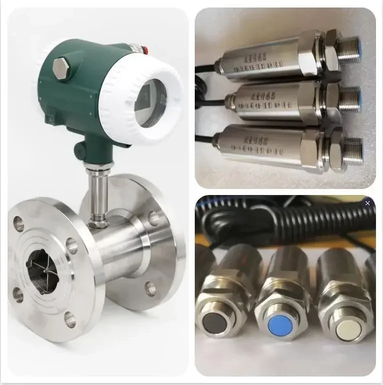 High Precision Liquid Turbine Flow Meter Without Meter Head Water Flow Meter with RS485